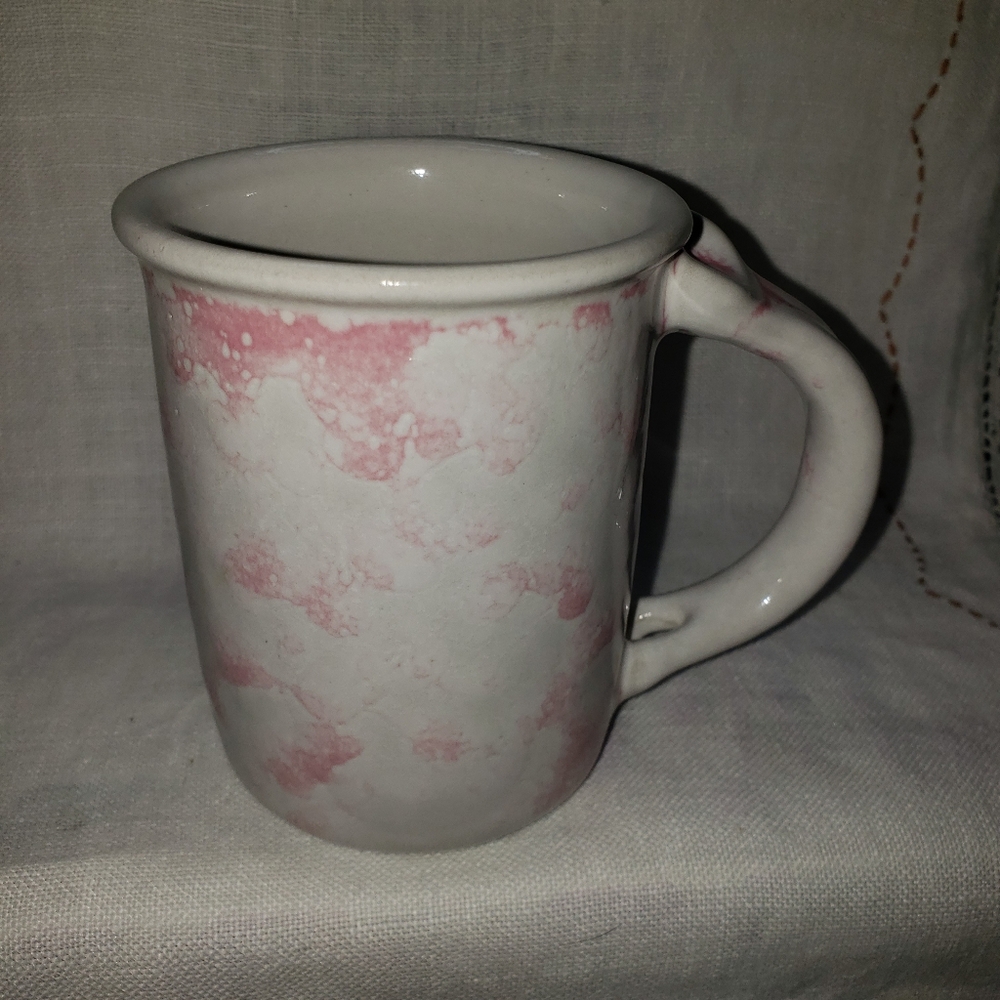 Vintage 1967 Bennington Potters Agate Pink Glaze Stoneware Mug